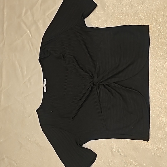 Black crop top by zara size M - Picture 1 of 2